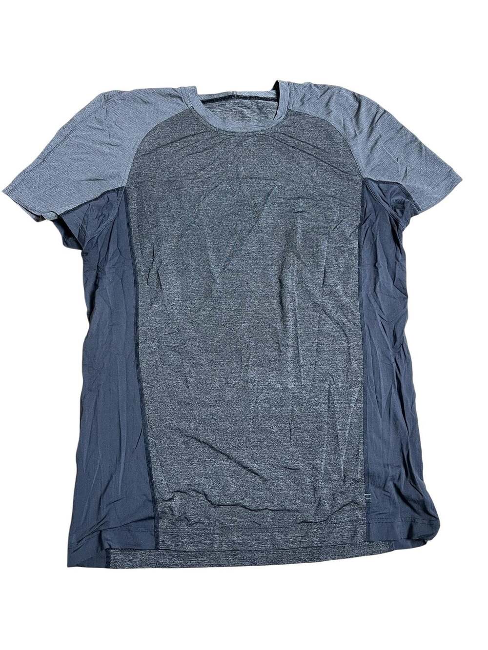 Lululemon Shirt Mens M Gray Polyester Blend Athletic Moisture Wicking Tagless